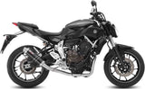 Complete Catalytic Exhaust System With Sound Certification Gp Steel Black - Mivv Compatible With Yamaha Mt-07 (2014-2024)