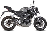 Complete Catalytic Exhaust System With Sound Certification Gp Carbon - Mivv Compatible With Yamaha Mt-125 (2015-2019)