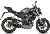 Complete Catalytic Exhaust System With Sound Certification Suono Steel Black Carbon - Mivv Compatible With Yamaha Yzf-R 125 (2014-2018)