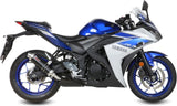 Exhaust Tip With Noise Certification Gp Steel Black - Mivv Compatible With Yamaha Yzf-R25 (2015-2022)