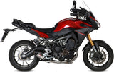 Complete Catalytic Exhaust System With Sound Certification Oval Titanium Carbon - Mivv Compatible With Yamaha Tracer 900 Gt (2013-2020)