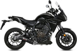 Complete Catalytic Exhaust System With Sound Certification Oval Carbon Carbon - Mivv Compatible With Yamaha Tracer 700 (2016-2024)