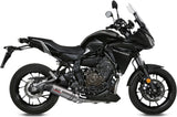 Complete Catalytic Exhaust System With Sound Certification Oval Titanium Carbon - Mivv Compatible With Yamaha Tracer 700 (2016-2024)