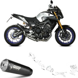 Complete Catalytic Exhaust System With Sound Certification X-M1 Steel Black - Mivv Compatible With Yamaha Mt-09 (2013-2020)