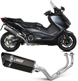 Complete Non-Catalytic Exhaust System With Sound Certification Sr-1 Titanium Black - Mivv Compatible With Yamaha T-Max 560 (2020-2021)