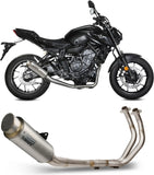 Complete Non-Catalytic Exhaust System With Sound Certification Gppro Titanium - Mivv Compatible With Yamaha Fz-07 (2021-2024)