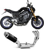 Complete Non-Catalytic Exhaust System With Sound Certification Gppro Carbon - Mivv Compatible With Yamaha Fz-09 (2021-2023)