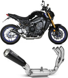 Complete Catalytic Exhaust System With Sound Certification X-M1 Steel Black - Mivv Compatible With Yamaha Fz-09 (2021-2023)