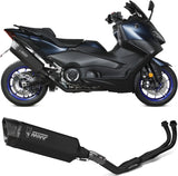 Complete Catalytic Exhaust System With Sound Certification Sr-1 Titanium Black - Mivv Compatible With Yamaha T-Max 560 (2022-2024)