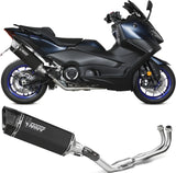 Complete Catalytic Exhaust System With Sound Certification Sr-1 Full Titanium Black - Mivv Compatible With Yamaha T-Max 560 (2022-2024)