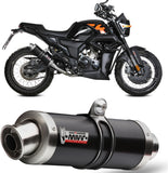 Complete Catalytic Exhaust System With Sound Certification Gp Steel Black - Mivv Compatible With Zontes Zt 125 Gk (2021-2024)