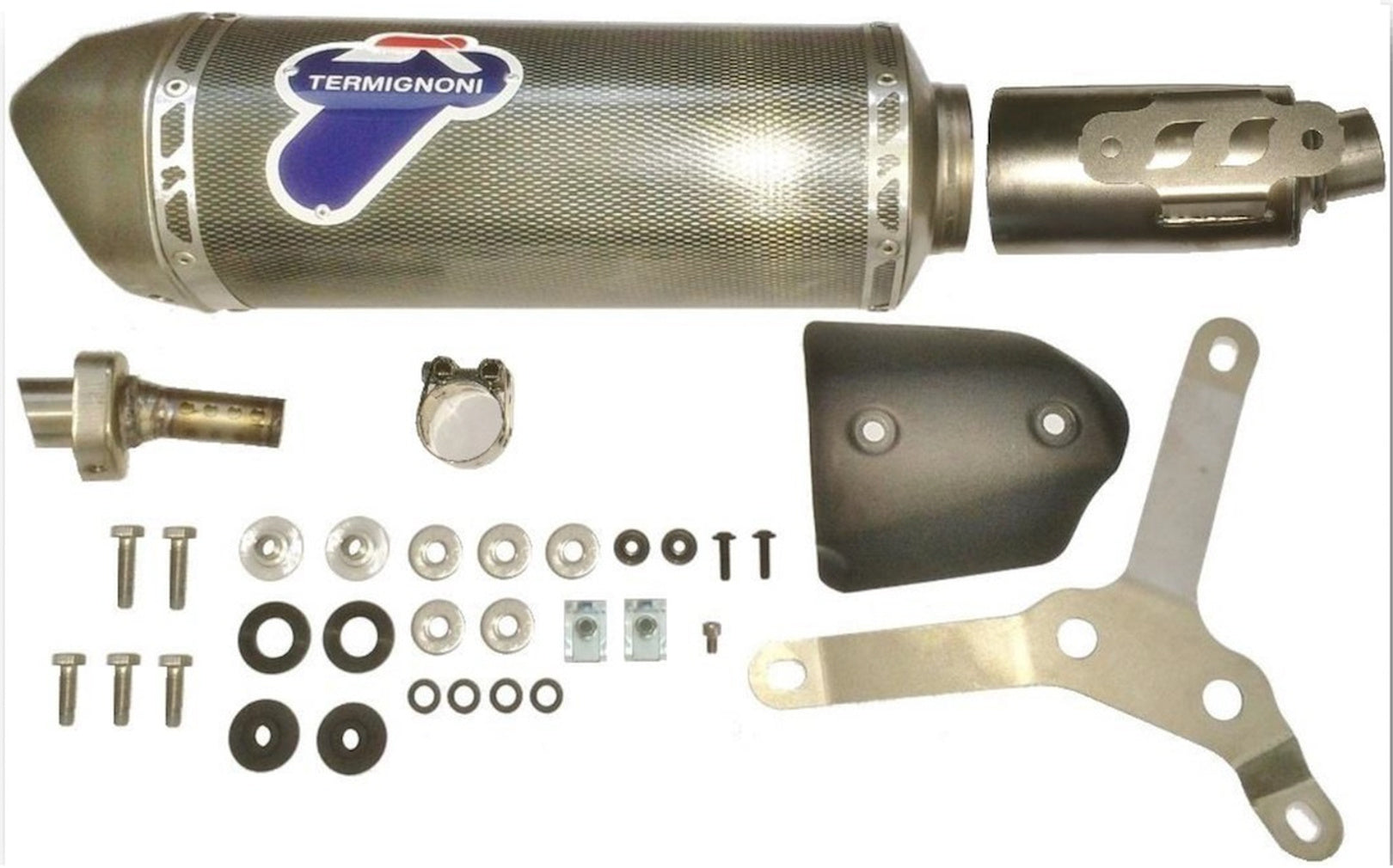 Exhaust Tip With Noise Certification Relevance Poppy - Termignoni Compatible With Derby Rambla 125 (2009-2014)