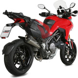 Uncatalysed Exhaust System Without Sound Certification Delta Race Stainless Steel Carbon - Mivv Compatible With Ducati Multistrada 1260 (2018-2020)