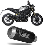 Uncatalysed Exhaust System Without Sound Certification Mk3 Carbon - Mivv Compatible With Benelli Leoncino 800 (2022-2024)
