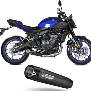 Complete Exhaust System Without Catalytic Converter And Without Sound Certification X-M5 Steel Black - Mivv Compatible With Yamaha Mt-07 (2025-2026)