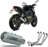 Complete Exhaust System Without Catalytic Converter And Without Sound Certification Mk3 Stainless Steel - Mivv Compatible With Honda Cbr 650 R (2019-2023)