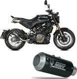 Uncatalysed Exhaust System Without Sound Certification Mk3 Carbon - Mivv Compatible With Husqvarna Vitpilen 401 (2021-2023)