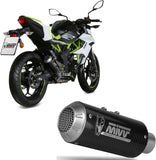 Uncatalysed Exhaust System Without Sound Certification Mk3 Carbon - Mivv Compatible With Kawasaki Ninja 125 (2019-2024)