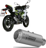 Uncatalysed Exhaust System Without Sound Certification Mk3 Stainless Steel - Mivv Compatible With Kawasaki Z 125 (2019-2024)