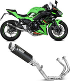 Complete Exhaust System Without Catalytic Converter And Without Sound Certification Gppro Steel Black - Mivv Compatible With Kawasaki Ninja 650 (2024)