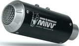 Uncatalysed Exhaust System Without Sound Certification Mk3 Steel Black - Mivv Compatible With Ktm 790 Duke (2018-2020)