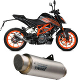 Uncatalysed Exhaust System Without Sound Certification Mk3 Stainless Steel - Mivv Compatible With Ktm 390 Duke (2021-2023)