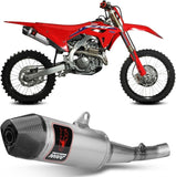Exhaust System With Fim Certification Str1 Stainless Steel Carbon - Mivv Compatible With Honda Crf 450 (2021-2024)