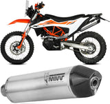 Uncatalysed Exhaust System Without Sound Certification Str1 Stainless Steel - Mivv Compatible With Ktm 690 Enduro R (2021-2024)