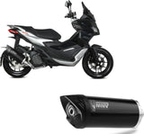Uncatalysed Exhaust System Without Sound Certification Mover Steel Black - Mivv Compatible With Aprilia Sr 200 Gt (2022-2024)
