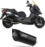 Complete Exhaust System Without Catalytic Converter And Without Sound Certification Mover Steel Black - Mivv Compatible With Kymco Downtown 300 (2009-2017)
