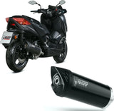 Uncatalysed Exhaust System Without Sound Certification Mover Steel Black - Mivv Compatible With Yamaha X-Max 300 (2017-2020)