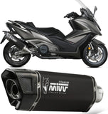 Uncatalysed Exhaust System Without Sound Certification Sr-1 Titanium Black - Mivv Compatible With Kymco Ak 550 (2021-2024)