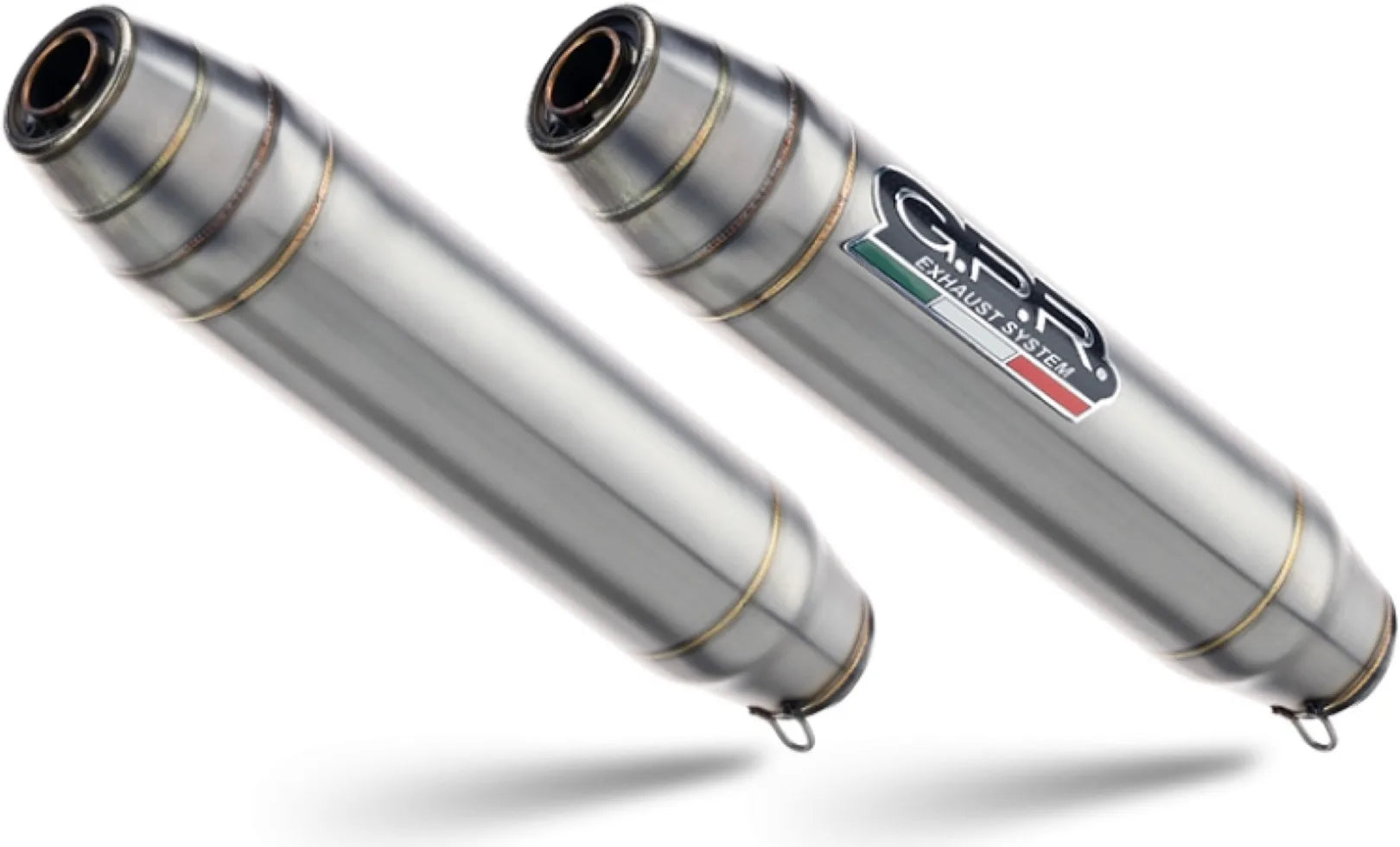 Dual Exhaust System Without Sound Certification Deeptone Stainless Steel - Gpr Compatible With Royal Enfield Interceptor 650 (2019-2020)