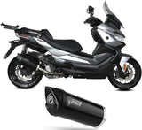 Exhaust Tip Without Sound Certification Mover Steel Black - Mivv Compatible With Voge Sfida Sr4 Max (2024)