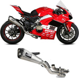 Complete Exhaust System Without Catalytic Converter And Without Sound Certification Delta Race Full Titanium Carbon - Mivv Compatible With Ducati Panigale V4 (2018-2022)