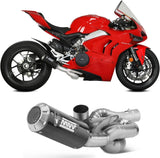 Complete Exhaust System Without Catalytic Converter And Without Sound Certification Mk3 Carbon - Mivv Compatible With Ducati Streetfighter V4 (2020-2022)