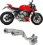 Complete Exhaust System Without Catalytic Converter And Without Sound Certification X-M1 Titanium - Mivv Compatible With Ducati Streetfighter V4 (2020-2022)