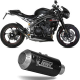 Uncatalysed Exhaust System Without Sound Certification Mk3 Carbon - Mivv Compatible With Triumph Speed Triple R Rs (2018-2020)