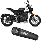 Complete Exhaust System Without Catalytic Converter And Without Sound Certification X-M5 Steel Black Carbon - Mivv Compatible With Triumph Trident 660 (2021-2024)