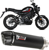 Complete Exhaust System Without Catalytic Converter And Without Sound Certification Gp Carbon Carbon - Mivv Compatible With Yamaha Xsr 125 (2022-2024)