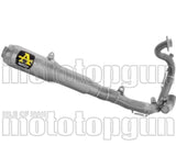 Complete Exhaust System Without Catalytic Converter And Without Sound Certification Round Competition Low Sound Bomb Titanium Titanium End Cap - Arrow Special Parts Compatible With Honda Nsf 250 R (2012-2026)
