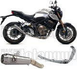 Complete Exhaust System Without Catalytic Converter And Without Sound Certification Pro-Race Nichrom Stainless Steel - Arrow Special Parts Compatible With Honda Cbr 650 R (2019-2023)