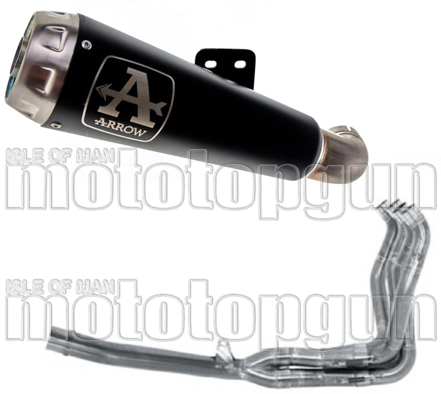 Complete Exhaust System Without Catalytic Converter And Without Sound Certification Pro-Race Black Nichrom Stainless Steel - Arrow Special Parts Compatible With Suzuki Gsx-R 1000 R (2017-2020)