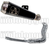 Complete Exhaust System Without Catalytic Converter And Without Sound Certification Pro-Race Black Nichrom Stainless Steel - Arrow Special Parts Compatible With Suzuki Gsx-R 1000 R (2017-2020)