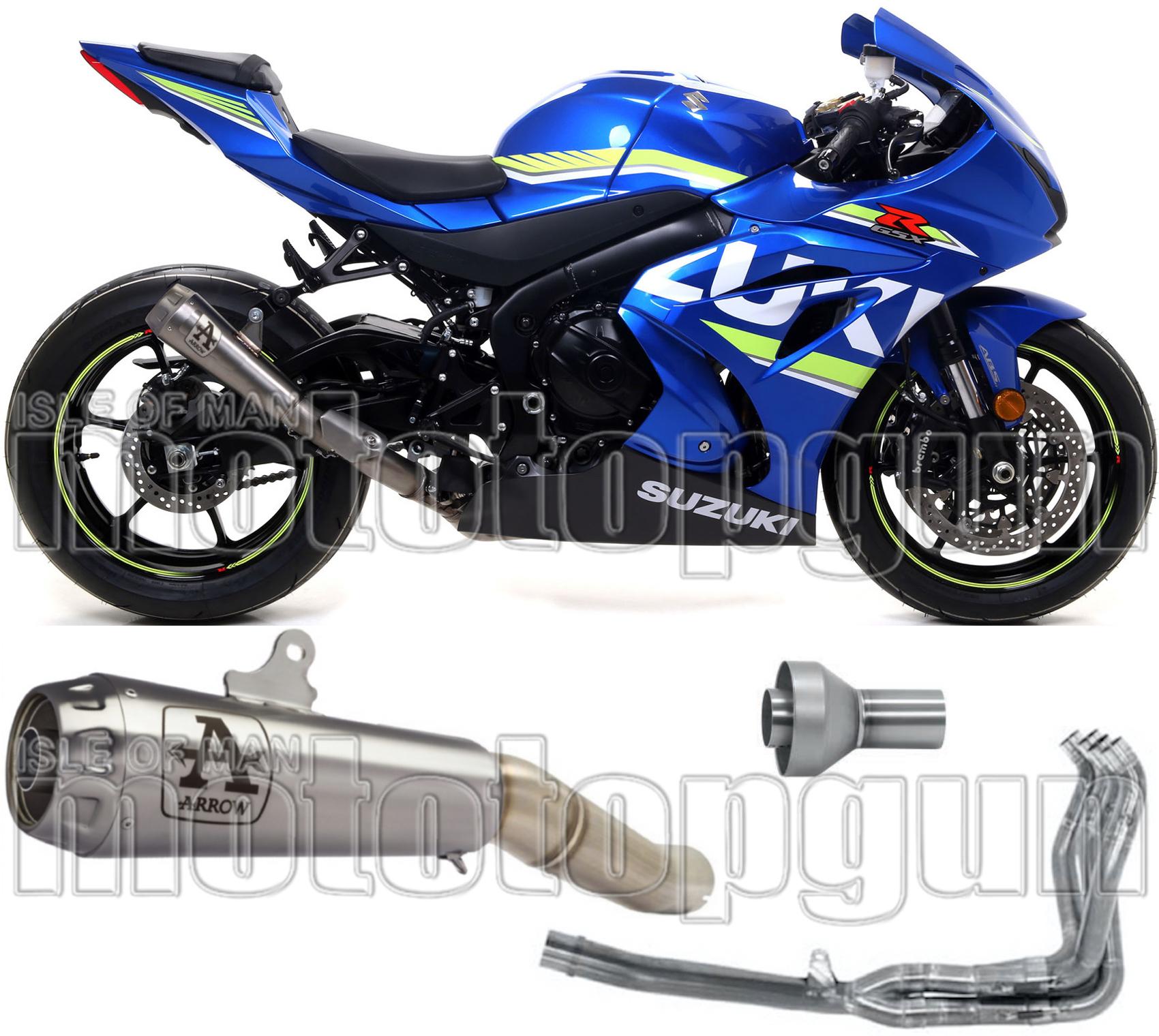 Complete Exhaust System Without Catalytic Converter And Without Sound Certification Pro-Race Nichrom Stainless Steel - Arrow Special Parts Compatible With Suzuki Gsx-R 1000 R (2017-2020)