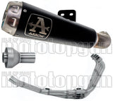 Complete Exhaust System Without Catalytic Converter And Without Sound Certification Pro-Race Black Nichrom Stainless Steel - Arrow Special Parts Compatible With Honda Cb 650 R (2019-2023)
