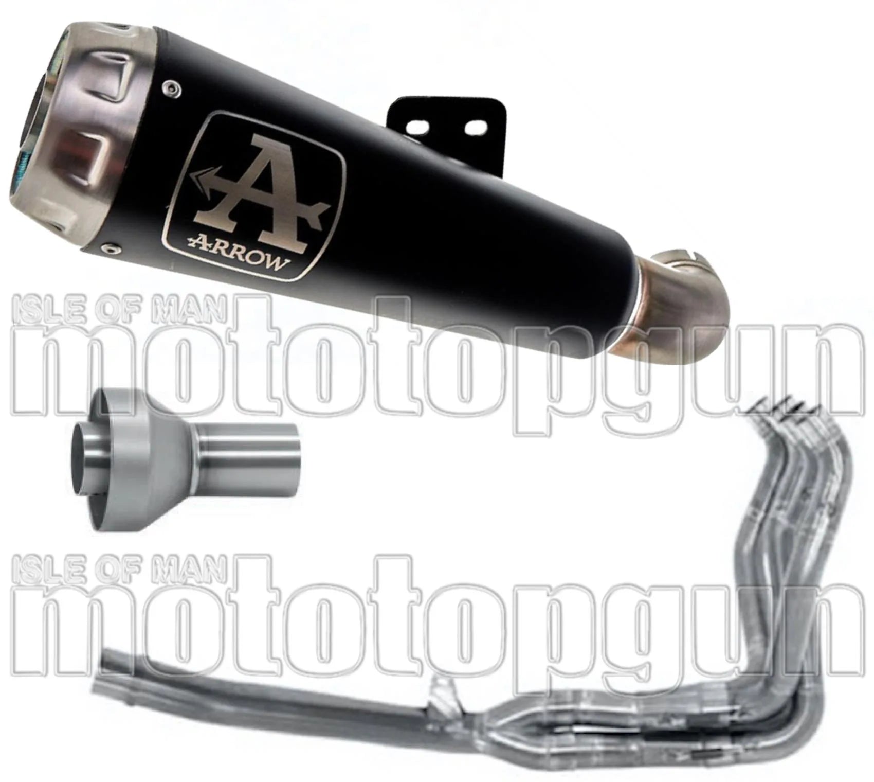 Complete Exhaust System Without Catalytic Converter And Without Sound Certification Pro-Race Black Nichrom Stainless Steel - Arrow Special Parts Compatible With Suzuki Gsx-R 1000 (2017-2020)