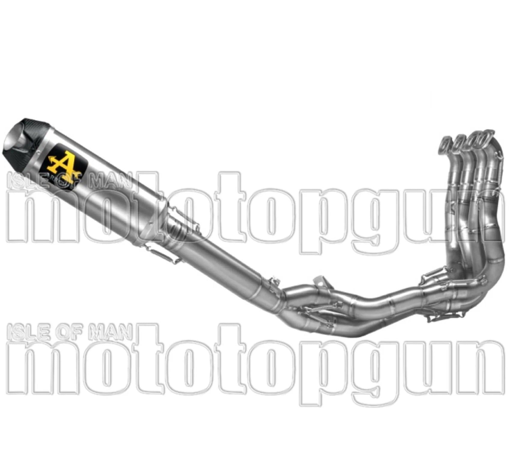 Complete Exhaust System Without Catalytic Converter And Without Sound Certification Indy-Race Competition Sbk Full Titanium Carbon - Arrow Special Parts Compatible With Kawasaki Zx-10R (2021-2024)
