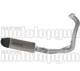 Complete Exhaust System Without Catalytic Converter And Without Sound Certification Icon Titanium Carby End Cap - Arrow Special Parts Compatible With Yamaha Tracer 7 - Gt (2025-2026)