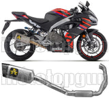 Complete Exhaust System Without Catalytic Converter And Without Sound Certification Pista Titanium Carbon - Arrow Special Parts Compatible With Aprilia Rs 457 (2024-2025)